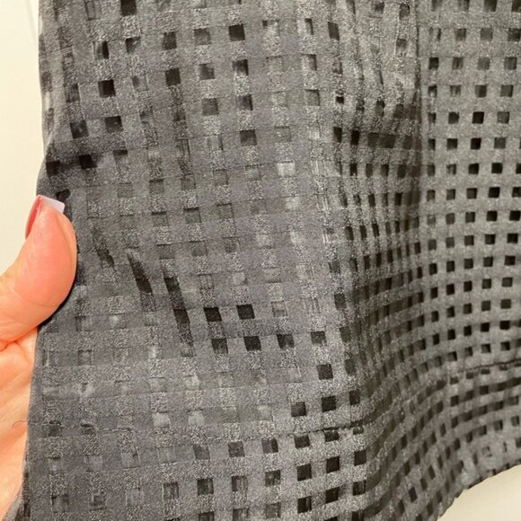 🖤 Boho Small Bohemian Ruffle Sleeve Top Check Pattern Preppy Y2K Sheer ADORBS! - Picture 3 of 11